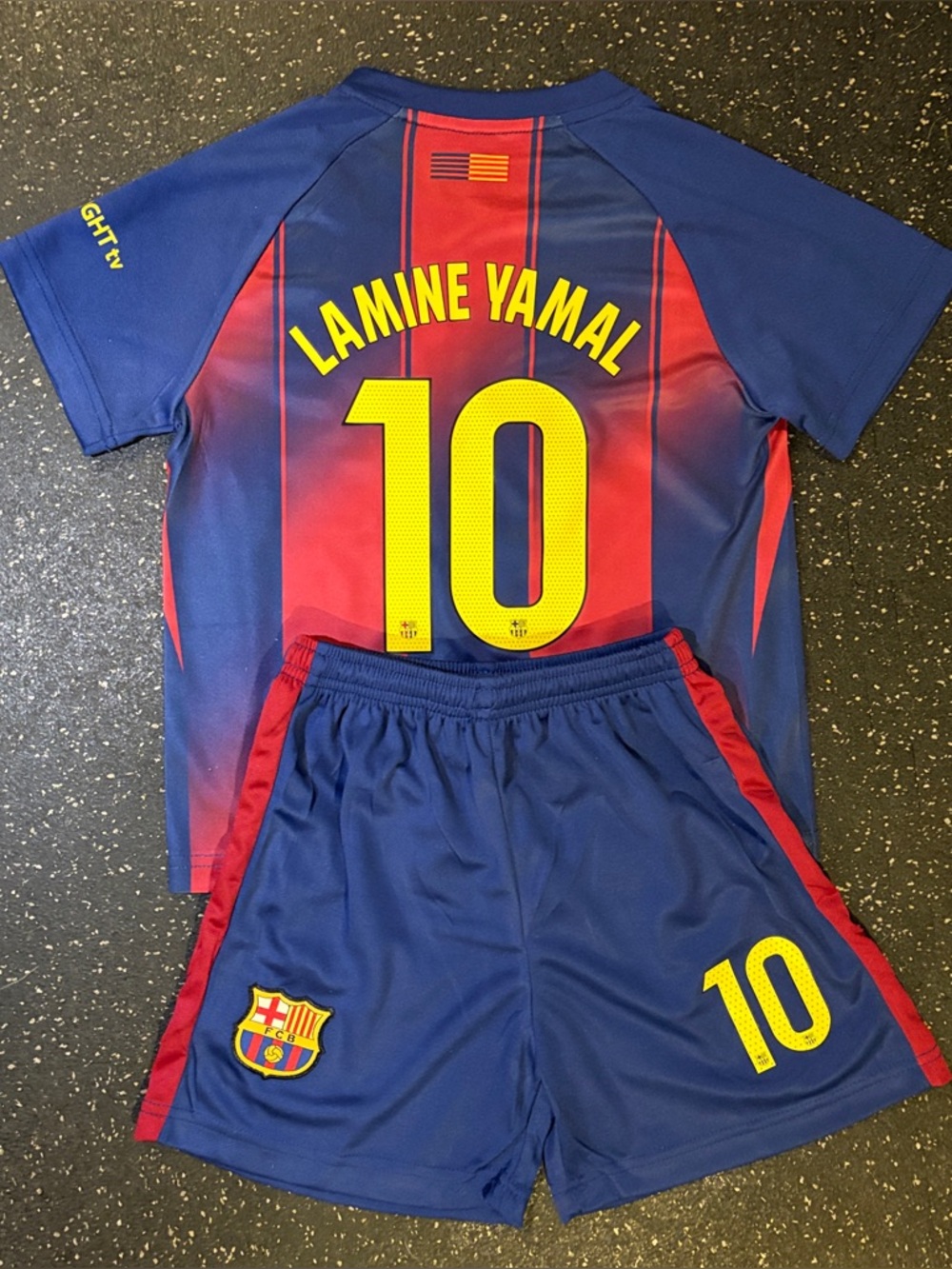 Lamine Yamal Boys Jersey Youth Soccer Kit Small Medium Large XL - NEW WITH TAGS